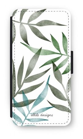 Tropical watercolor leaves