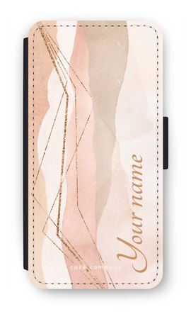 Gold Lines Namecase - Blush