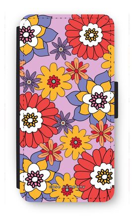 Retro Flowers - Purple