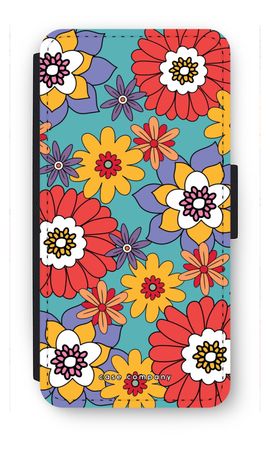 Retro Flowers - Blue