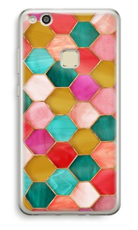 Hexagons in stained glass