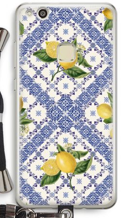 Blue tiles and lemons