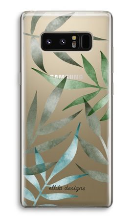 Tropical watercolor leaves