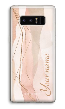 Gold Lines Namecase - Blush