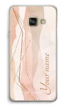 Gold Lines Namecase - Blush