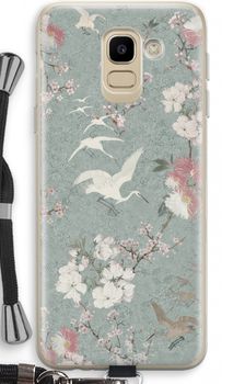 Japanese crane birds blossom