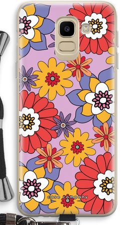 Retro Flowers - Purple