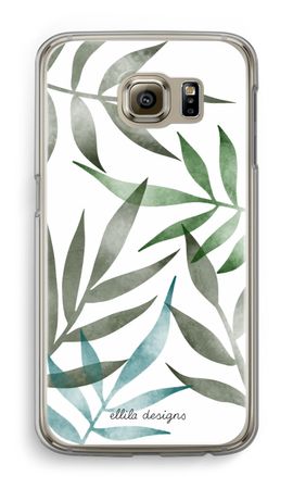 Tropical watercolor leaves