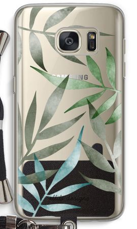 Tropical watercolor leaves