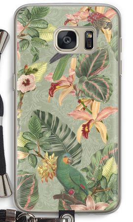 Tropical jungle parrot