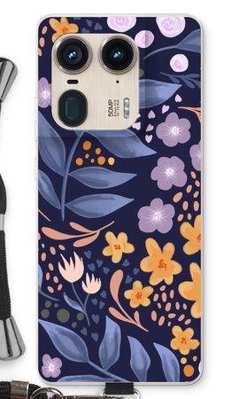 Flowers with blue leaves