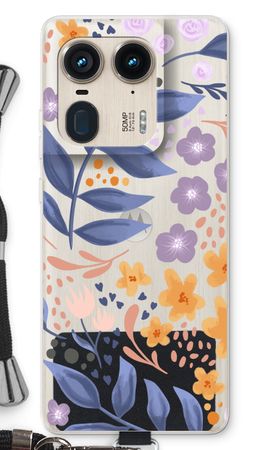 Flowers with blue leaves