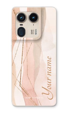 Gold Lines Namecase - Blush