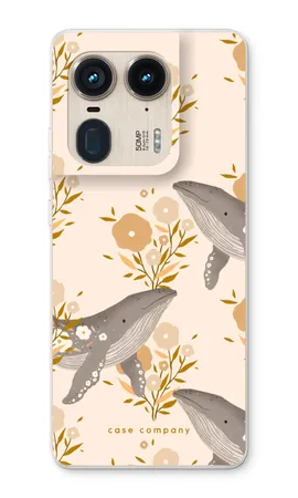 Floral Whales, Mehki ovitek Motorola Edge 50 Ultra