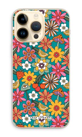 Retro Bloemen N°2 - Blauw