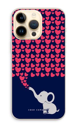 Elefante y corazones