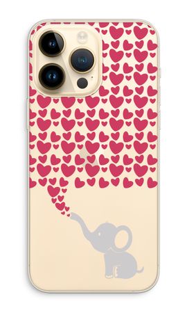 Elefante y corazones