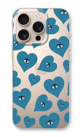 Blue heart eyes