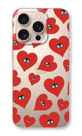 Red heart eyes