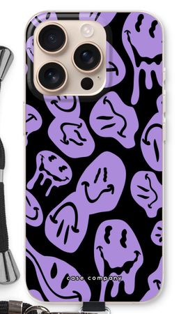 Schmelzender Smiley - Lila