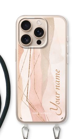 Gold Lines Namecase - Blush