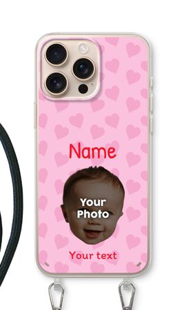 Gepersonaliseerd gezicht - Hartjes N°2