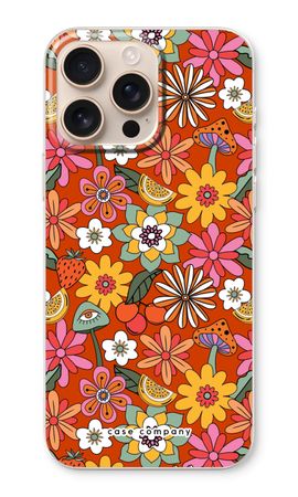 Retro Flowers - Red