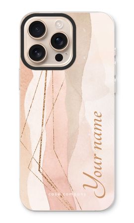 Gold Lines Namecase - Blush