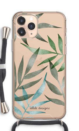 Tropical watercolor leaves