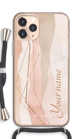 Gold Lines Namecase - Blush