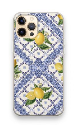 Blue tiles and lemons