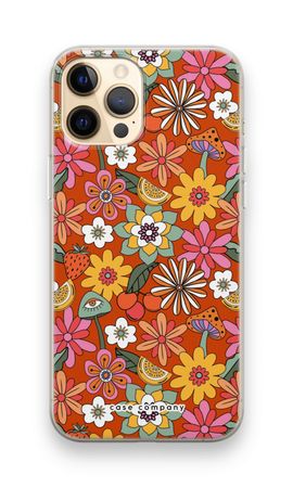 Retro bloemen - Rood