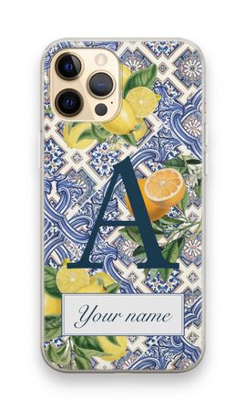 Monogram Blaue Fliesen