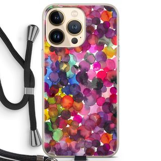 Overlappende waterverfstippen