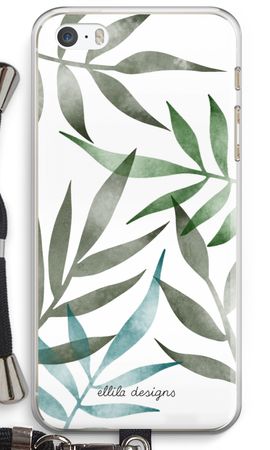 Tropical watercolor leaves