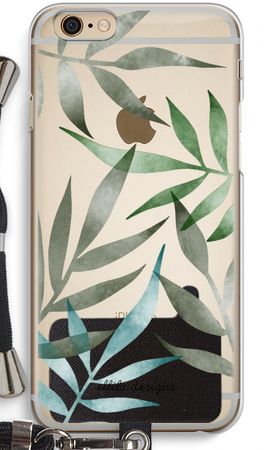 Tropical watercolor leaves