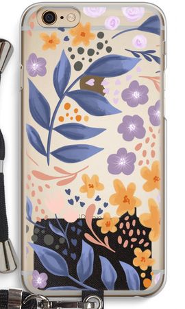 Flowers with blue leaves