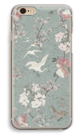 Japanese crane birds blossom