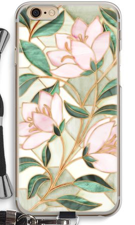 Orange stained glass flower