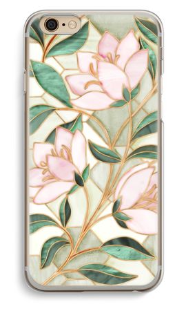 Orange stained glass flower