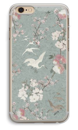 Japanese crane birds blossom
