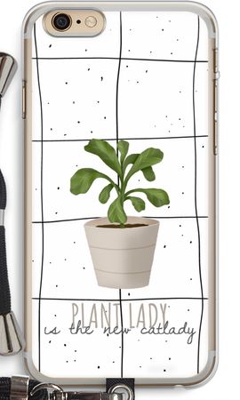 Houseplant on windowpane