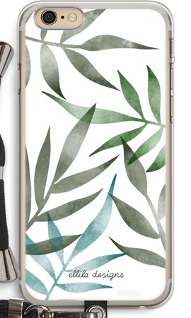 Tropical watercolor leaves