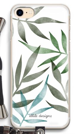 Tropical watercolor leaves