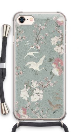 Japanese crane birds blossom