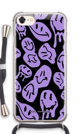 Schmelzender Smiley - Lila