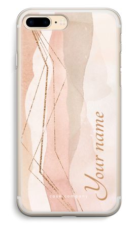 Gold Lines Namecase - Blush