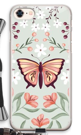 Schmetterling in einer blumigen Welt