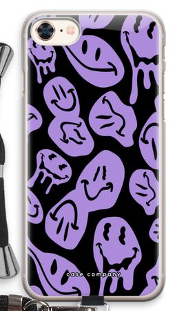 Schmelzender Smiley - Lila