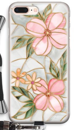 Orange stained glass flower